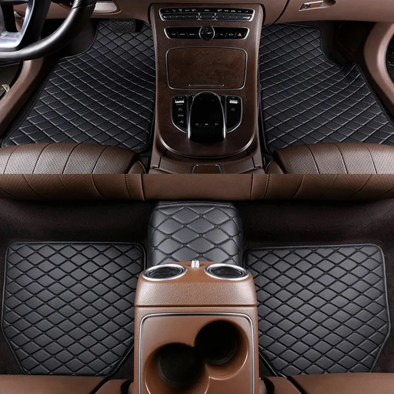 Car Floor Mats Universal Waterproof Leather - Автомобильные коврики, 5 шт., универсальные, качественные,