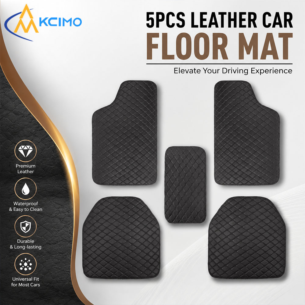 Car Floor Mats Universal Waterproof Leather - Универсальные кожаные автомобильные коврики (5 шт.),