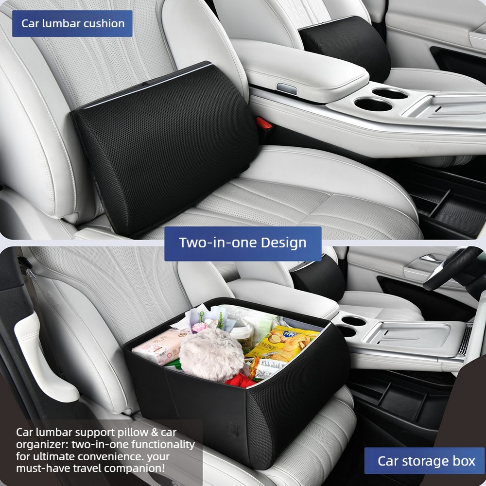 Car Trunk Organizer Foldable Storage Box - Многофункциональный органайзер 2-в-1 для автомобиля: подушка