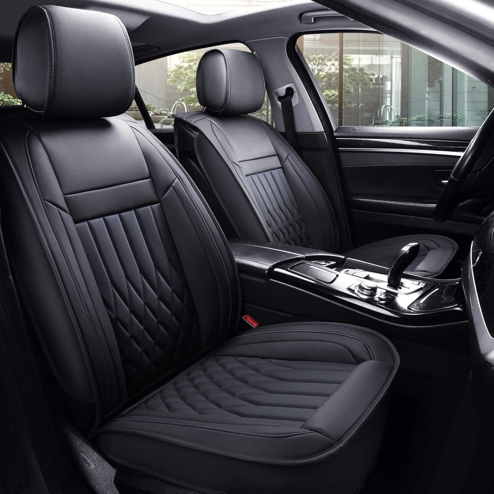 Leather Car Seat Covers Full Set Universal - 5 шт., чехлы на автомобильные сиденья,