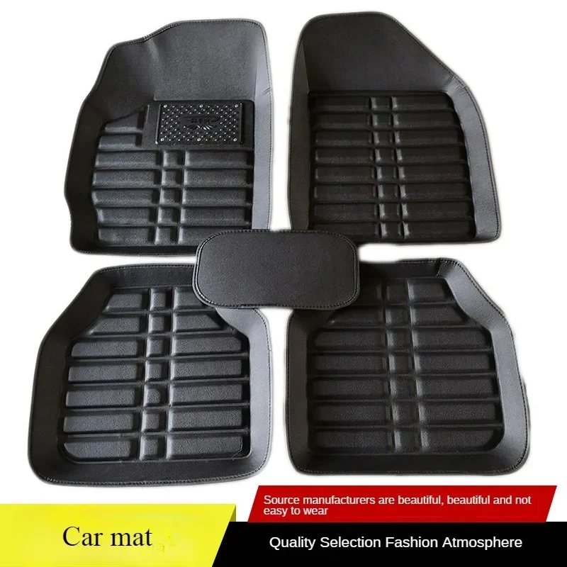 Car Floor Mats Universal Waterproof Leather - 5 шт., легко чистящиеся водонепроницаемые автомобильные