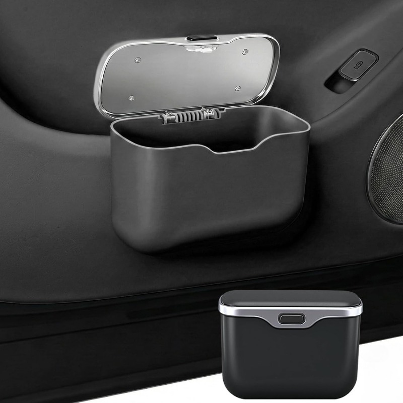Waterproof Car Trash Can With Lid - Автомобильный мусорный бак с крышкой, герметичный,