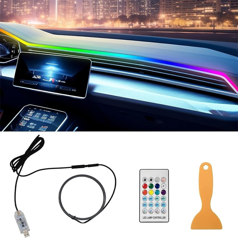 Led Ambient Interior Car Lights App Control - Красочный светодиодный интерьер автомобиля, скрытое приложение,