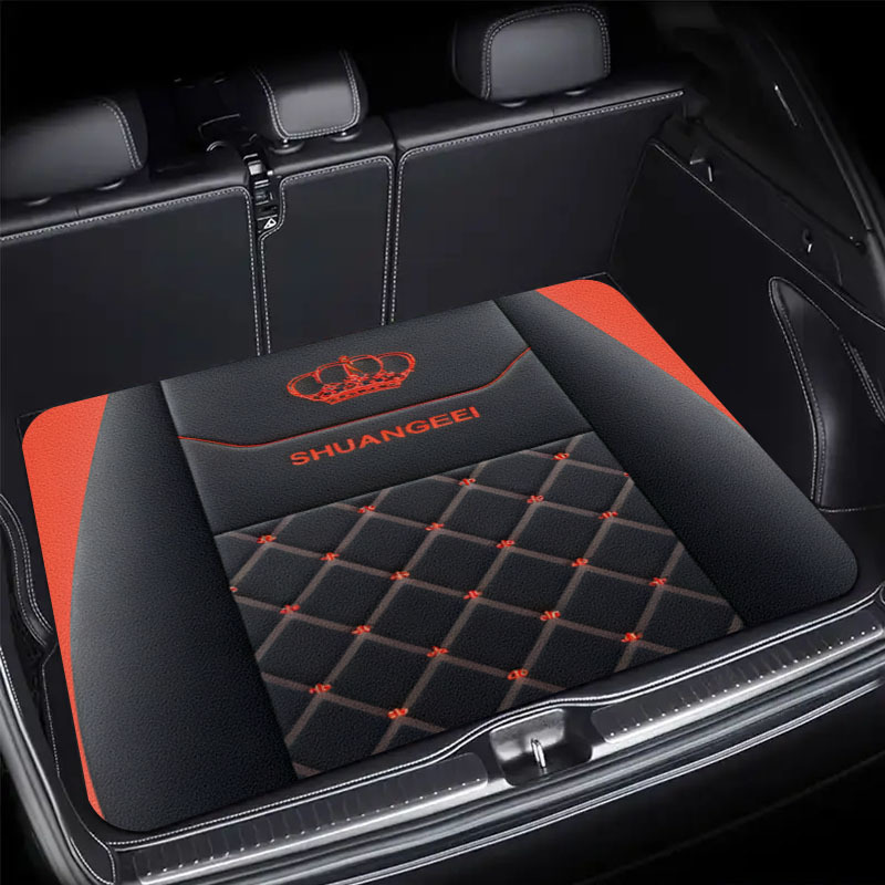 Car Floor Mats Universal Waterproof Leather - Универсальные автомобильные коврики класса люкс: черные