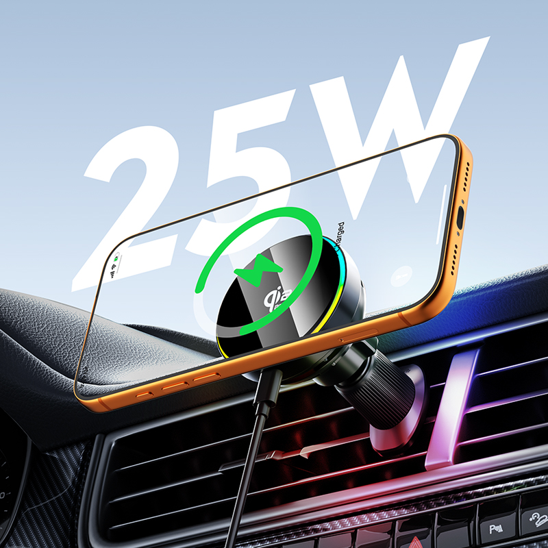 Беспроводное автомобильное зар – обзор и цена Magnetic Phone Holder For Car Vent