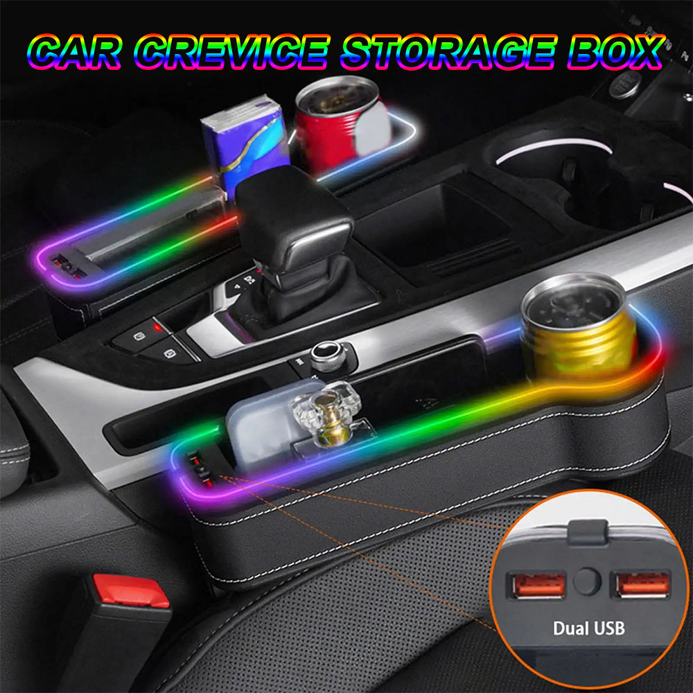 Автомобильный щелевой органайз – обзор и цена Seat Gap Filler Organizer With Usb Charger