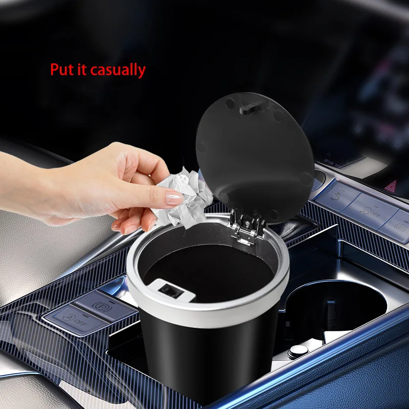 Для подстаканников. Компактный – обзор и цена Waterproof Car Trash Can With Lid