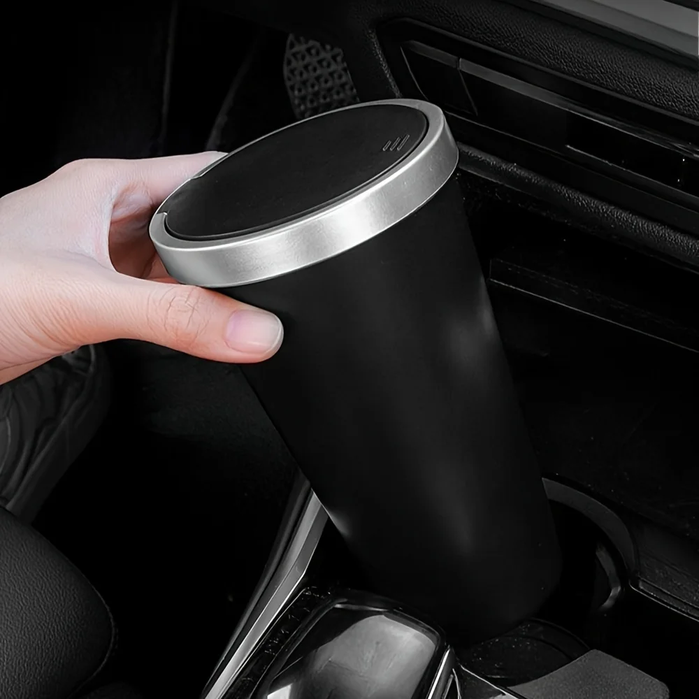 Для подстаканников. Компактный – обзор и цена Waterproof Car Trash Can With Lid