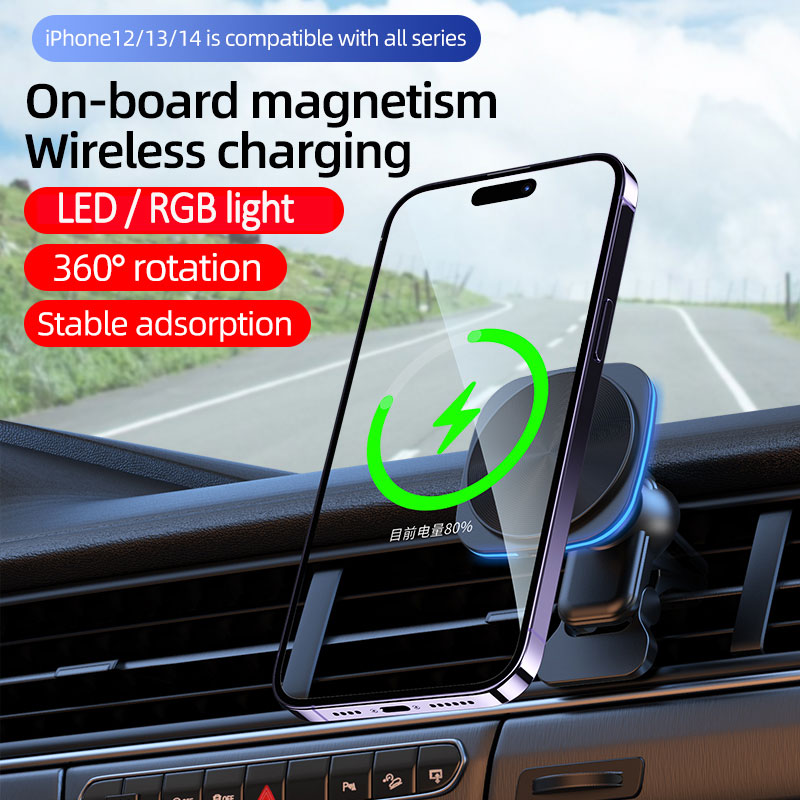 Магнитное беспроводное зарядно – обзор и цена Magnetic Phone Holder For Car Vent