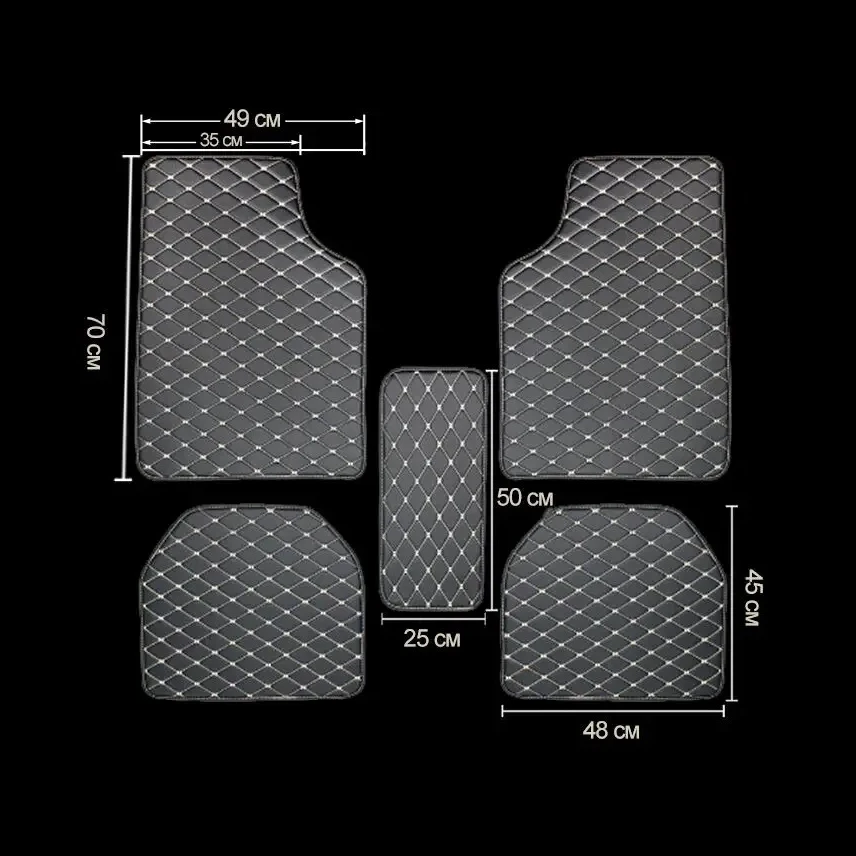 Автомобильные коврики, 5 шт.,  – обзор и цена Car Floor Mats Universal Waterproof Leather