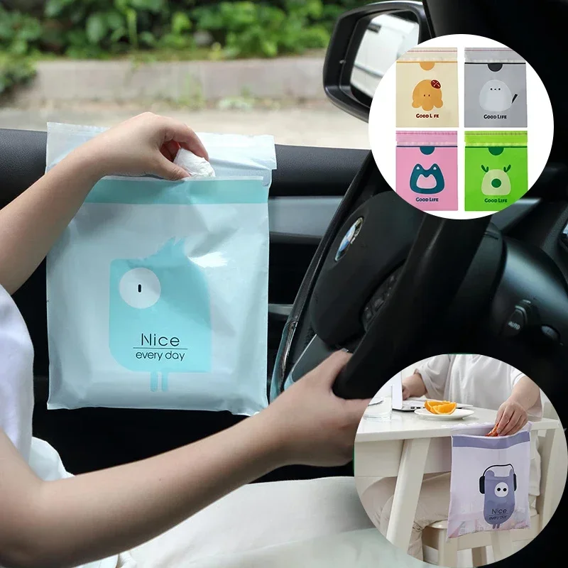 Мешки для мусора в машину, 15  – обзор и цена Waterproof Car Trash Can With Lid