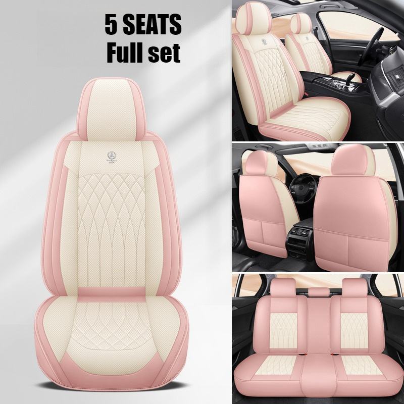 Полный комплект универсальных  – обзор и цена Leather Car Seat Covers Full Set Universal