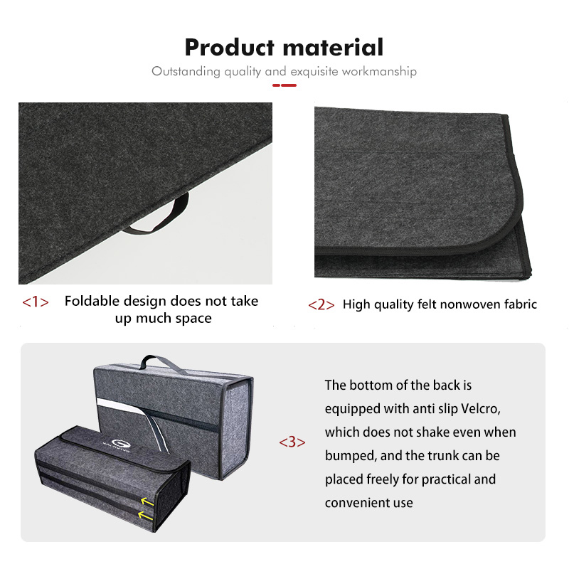 Складной войлочный органайзер  – обзор и цена Car Trunk Organizer Foldable Storage Box