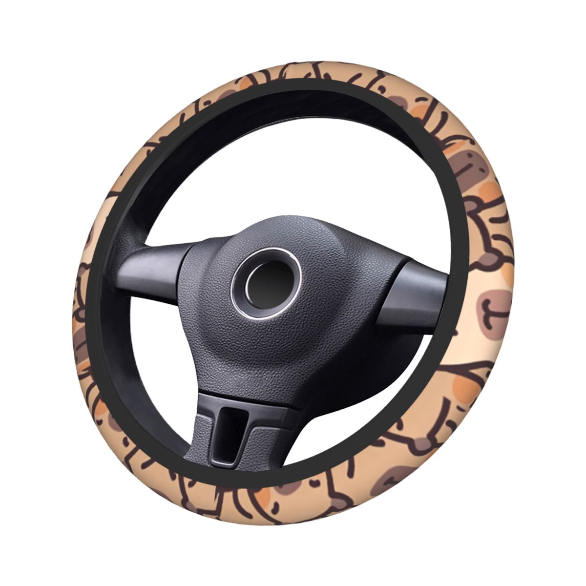Kawaii аниме капибара автомоби – обзор и цена Car Steering Wheel Cover Anti Slip Breathable