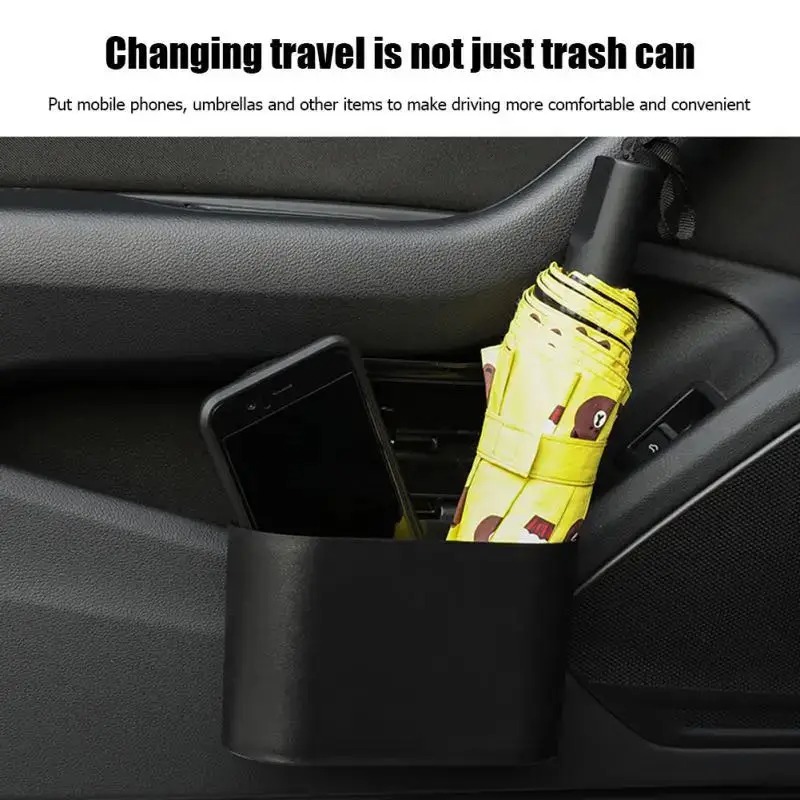 Мини-мусорка для автомобиля с  – обзор и цена Waterproof Car Trash Can With Lid