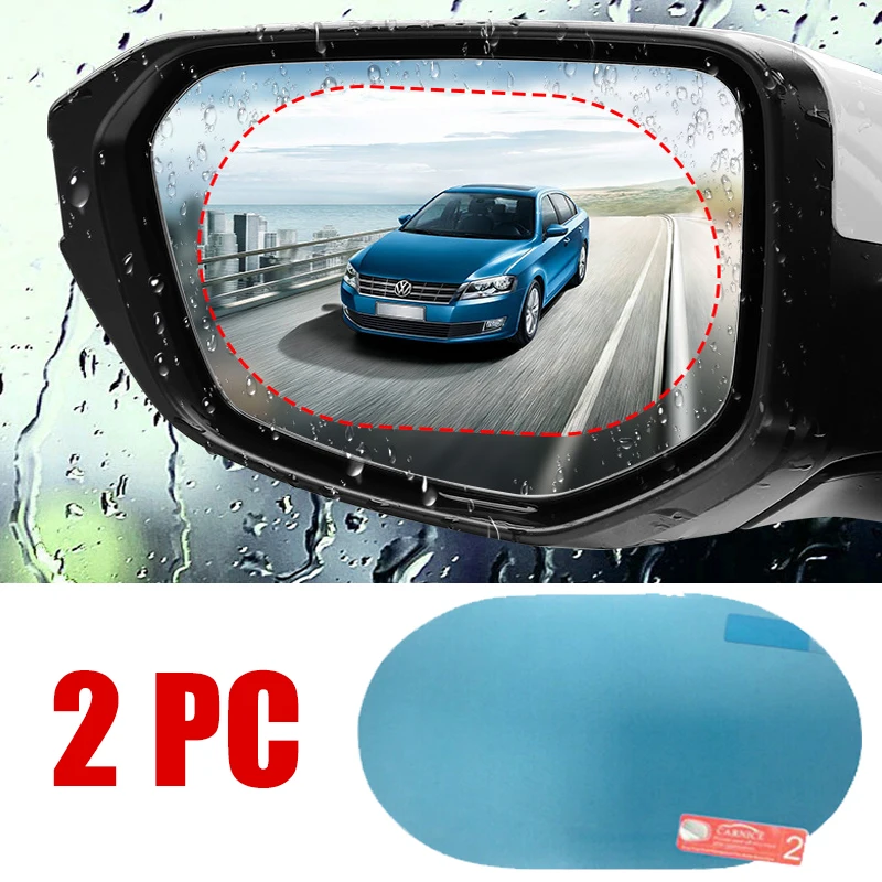 2 шт. автомобильная наклейка н – обзор и цена Anti Glare Car Rearview Mirror Film