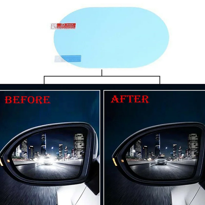 2 шт. автомобильная наклейка н – обзор и цена Anti Glare Car Rearview Mirror Film