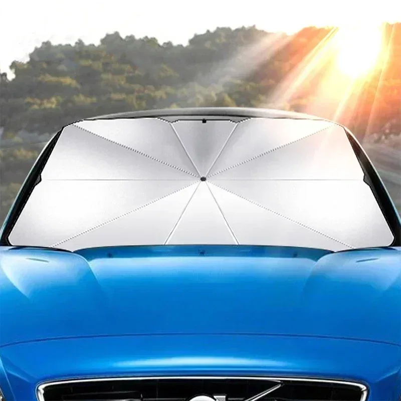 Солнцезащитный зонт-шторка для – обзор и цена Car Sunshade Windshield Umbrella Foldable