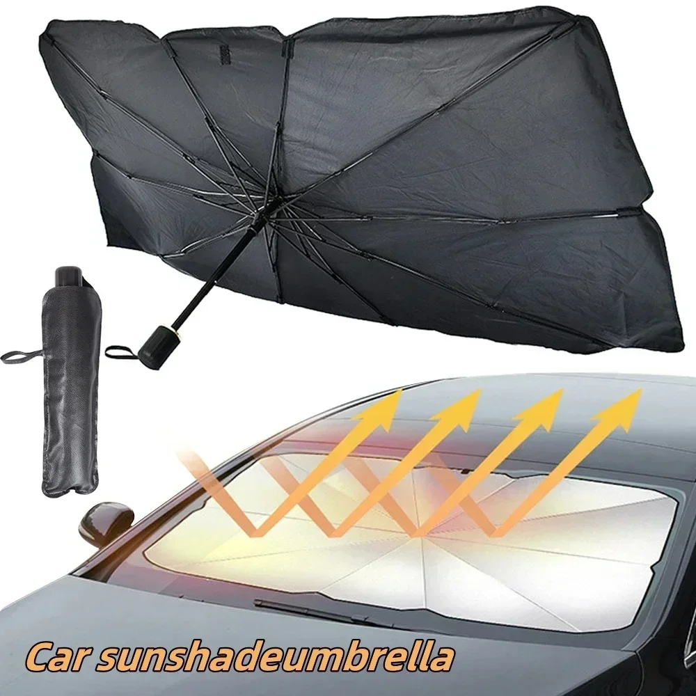 Солнцезащитный зонт-шторка для – обзор и цена Car Sunshade Windshield Umbrella Foldable