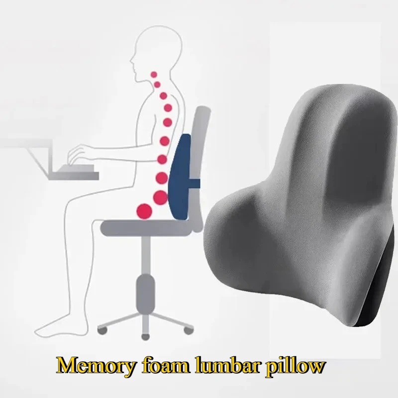 Улучшенная ортопедическая поду – обзор и цена Memory Foam Car Neck Pillow Lumbar Support