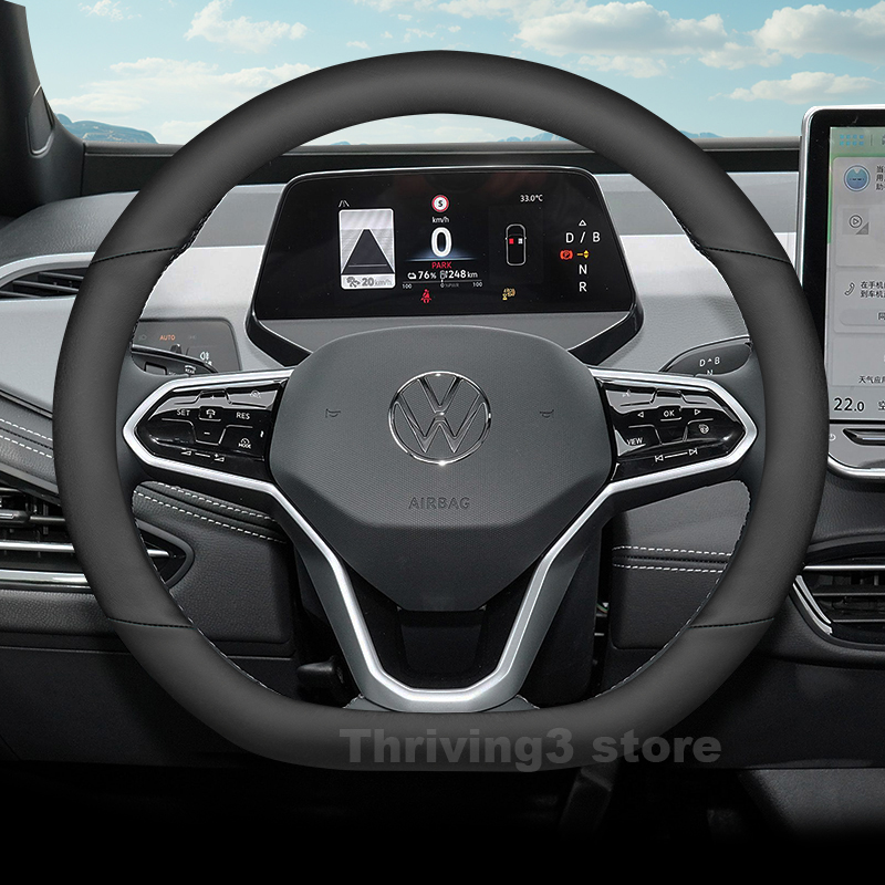 Кожаный чехол на руль автомоби – обзор и цена Car Steering Wheel Cover Anti Slip Breathable