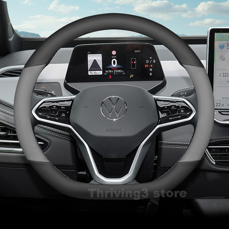 Кожаный чехол на руль автомоби – обзор и цена Car Steering Wheel Cover Anti Slip Breathable