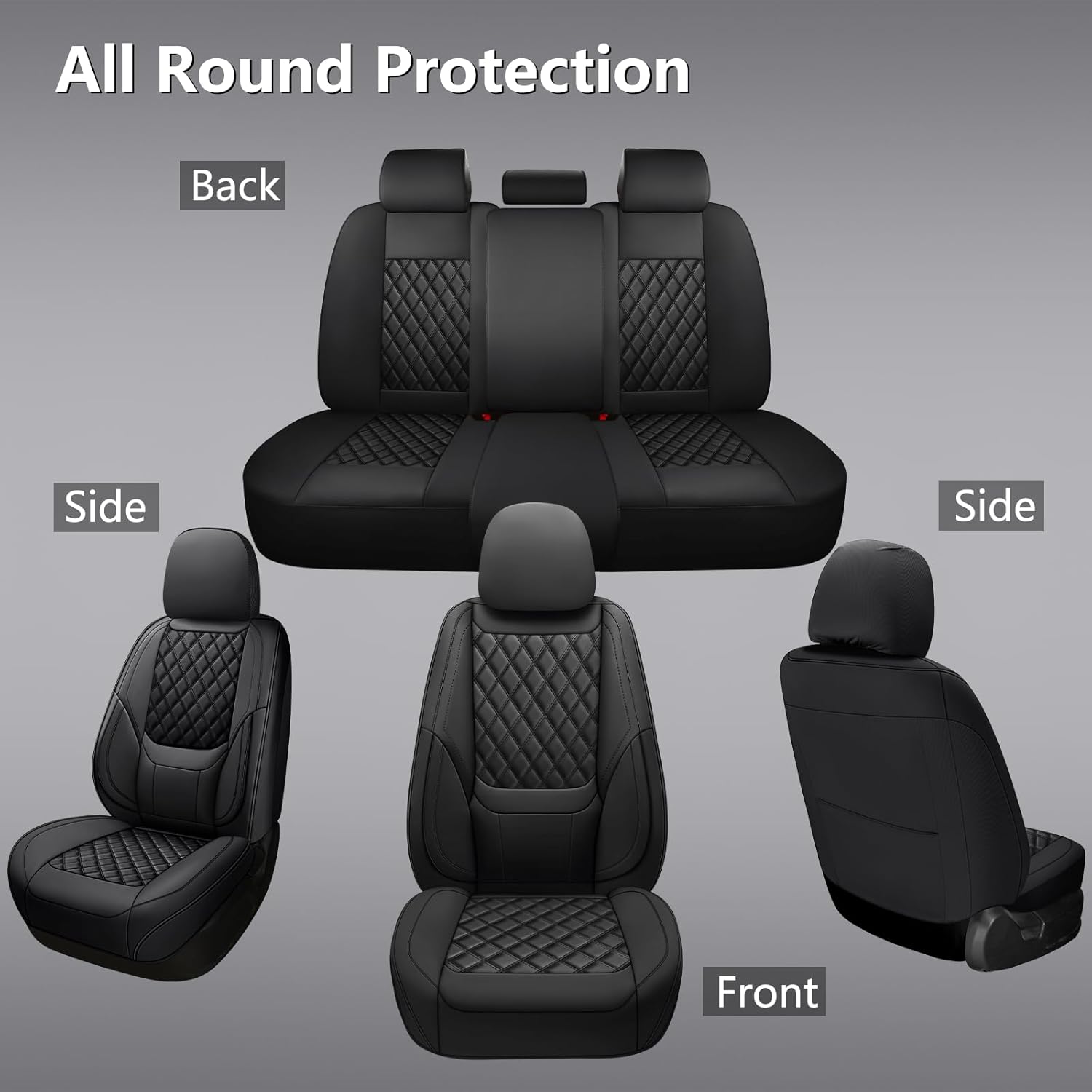 Оптовые универсальные чехлы дл – обзор и цена Leather Car Seat Covers Full Set Universal