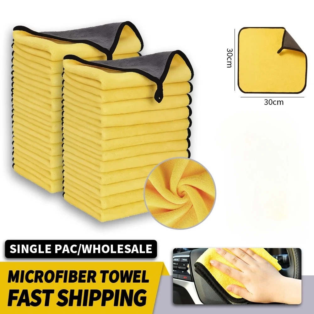Оптовые двусторонние автомобил – обзор и цена Microfiber Car Drying Towel Super Absorbent