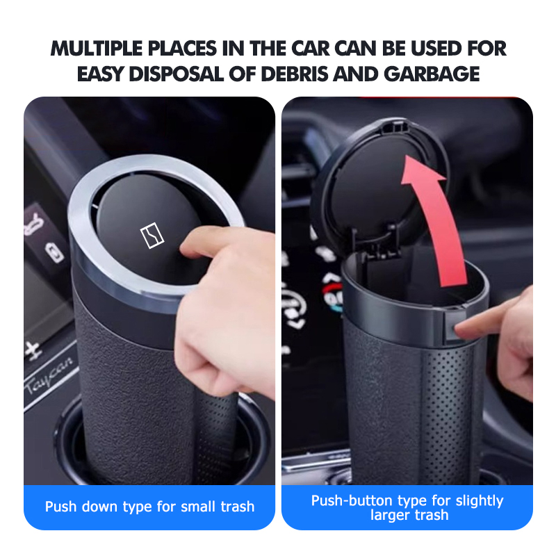 Автомобильный контейнер для му – обзор и цена Waterproof Car Trash Can With Lid