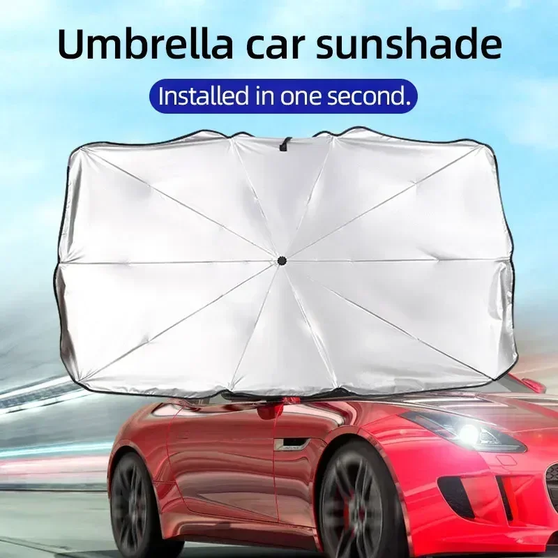 Складной зонт-солнцезащита для – обзор и цена Car Sunshade Windshield Umbrella Foldable