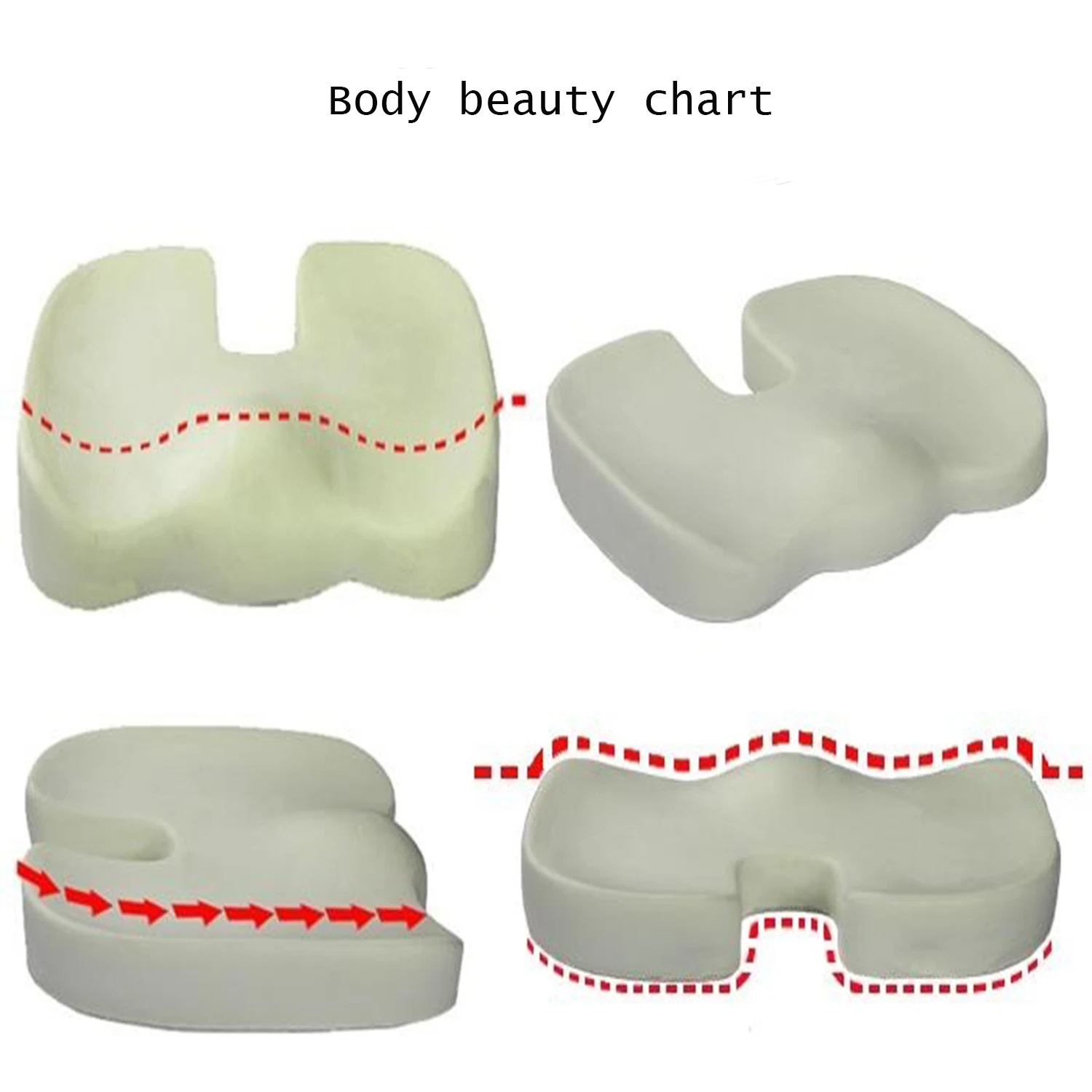 Подушка сиденья Офисная подушк – обзор и цена Memory Foam Car Neck Pillow Lumbar Support