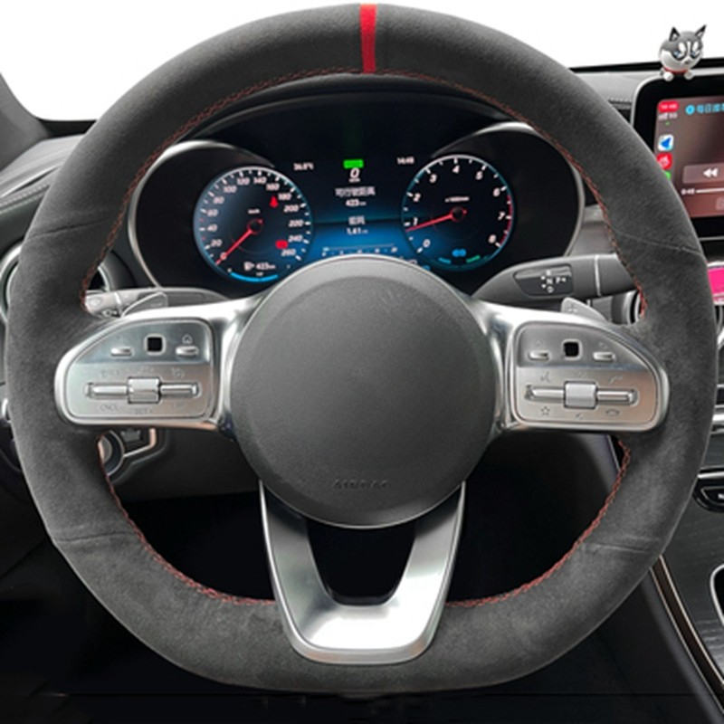 Противоскользящий черный замше – обзор и цена Car Steering Wheel Cover Anti Slip Breathable