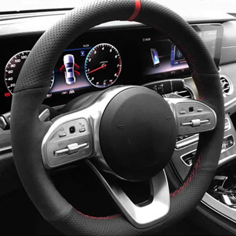Противоскользящий черный замше – обзор и цена Car Steering Wheel Cover Anti Slip Breathable