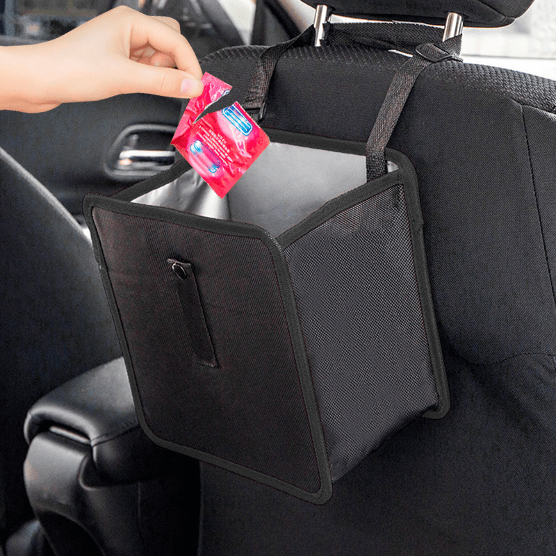 Портативная складная водонепро – обзор и цена Waterproof Car Trash Can With Lid