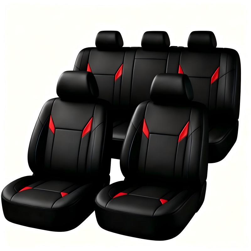 Универсальные чехлы для автомо – обзор и цена Leather Car Seat Covers Full Set Universal