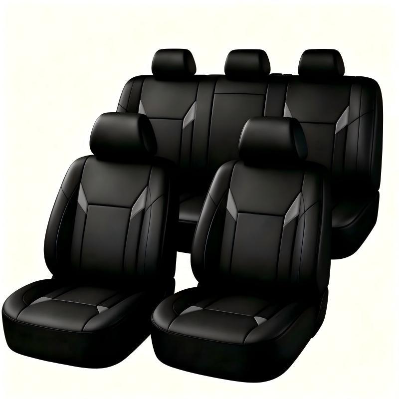 Универсальные чехлы для автомо – обзор и цена Leather Car Seat Covers Full Set Universal