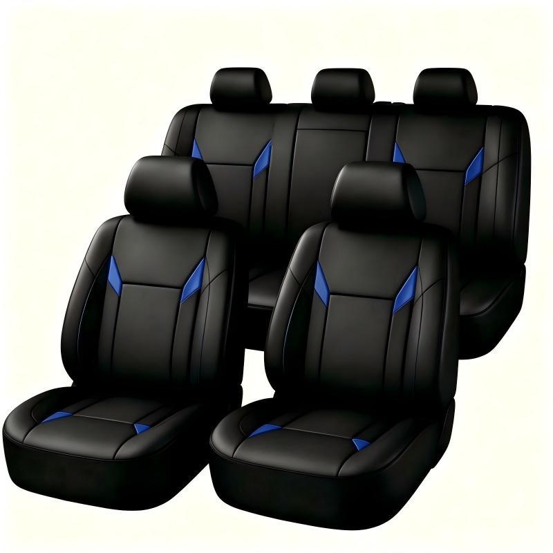 Универсальные чехлы для автомо – обзор и цена Leather Car Seat Covers Full Set Universal