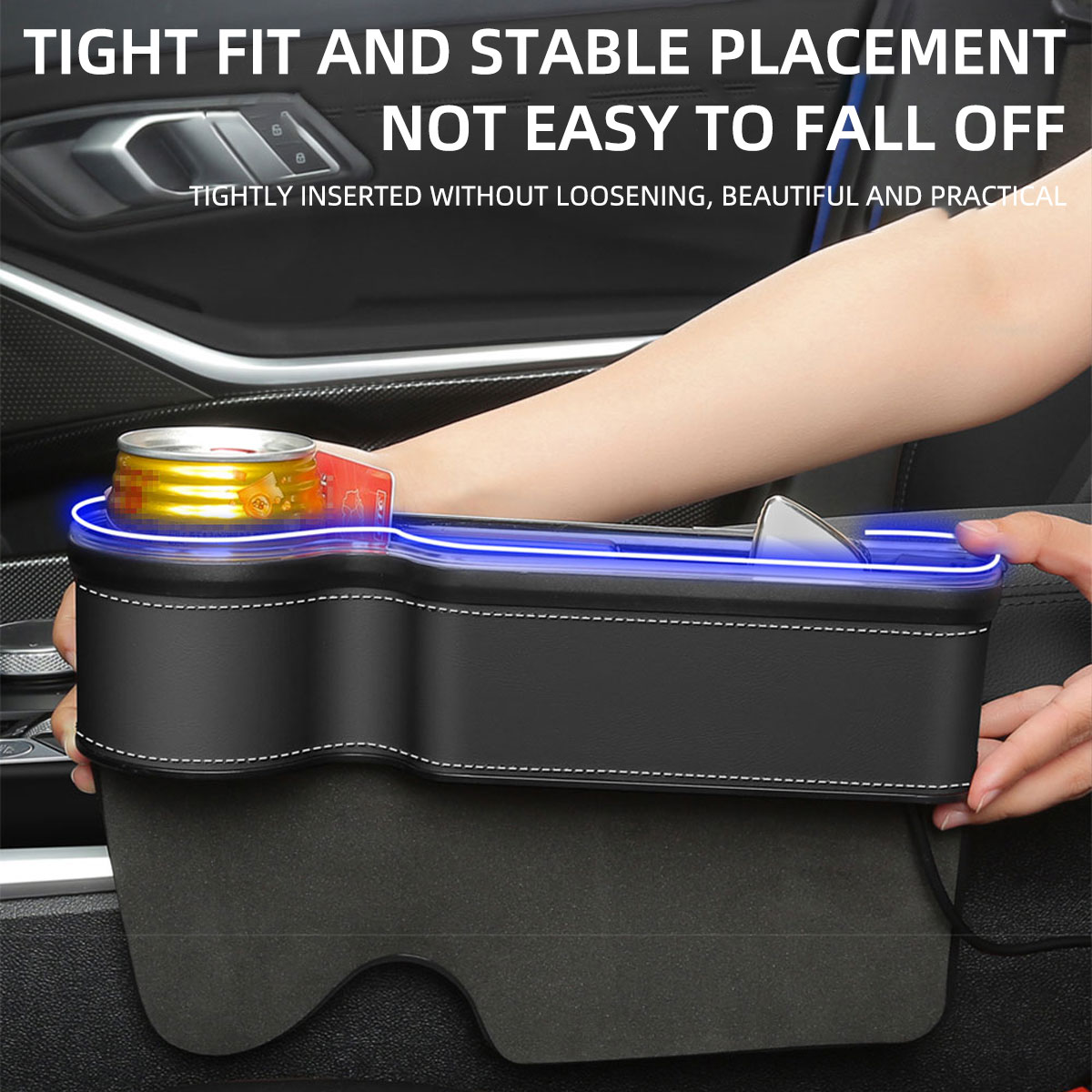 Органайзер-вставка для зазора  – обзор и цена Seat Gap Filler Organizer With Usb Charger