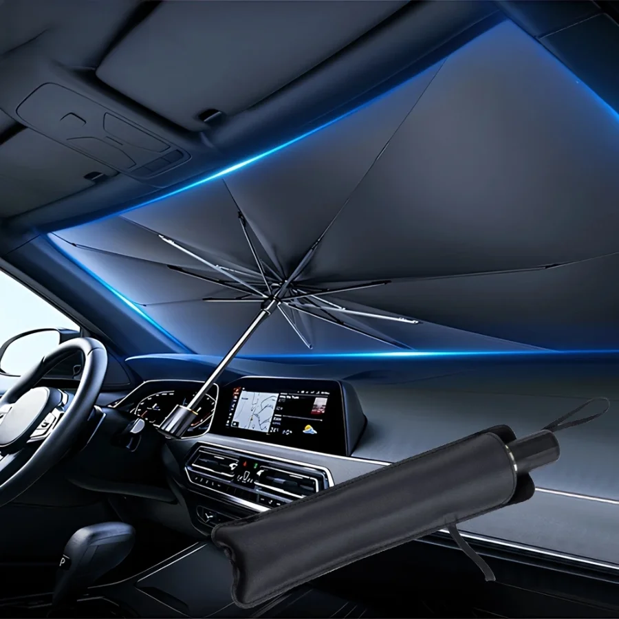 Многофункциональный удобный ск – обзор и цена Car Sunshade Windshield Umbrella Foldable
