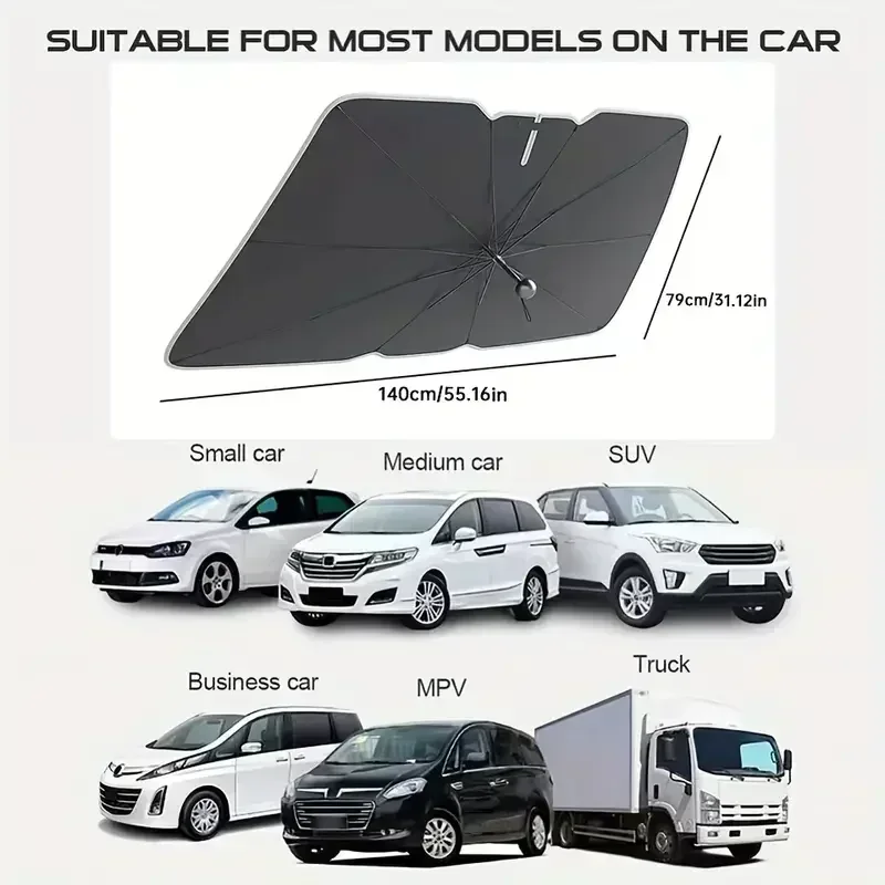 Многофункциональный удобный ск – обзор и цена Car Sunshade Windshield Umbrella Foldable