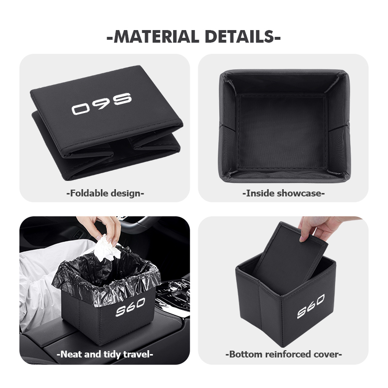 Складной автомобильный мусорны – обзор и цена Waterproof Car Trash Can With Lid