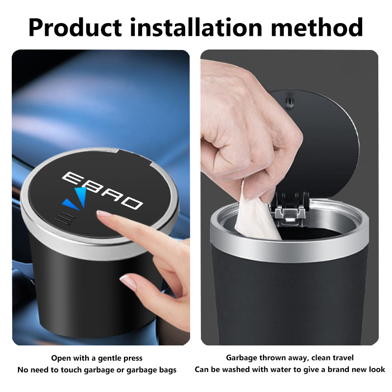 Мини-мусорный бак для автомоби – обзор и цена Waterproof Car Trash Can With Lid