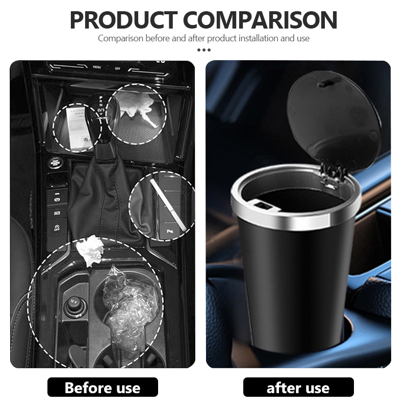 Мини-мусорный бак для автомоби – обзор и цена Waterproof Car Trash Can With Lid