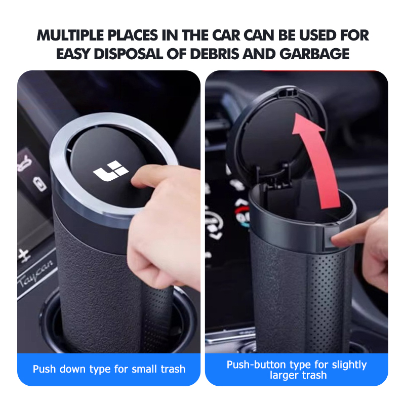 Автомобильный мусорный бак из  – обзор и цена Waterproof Car Trash Can With Lid