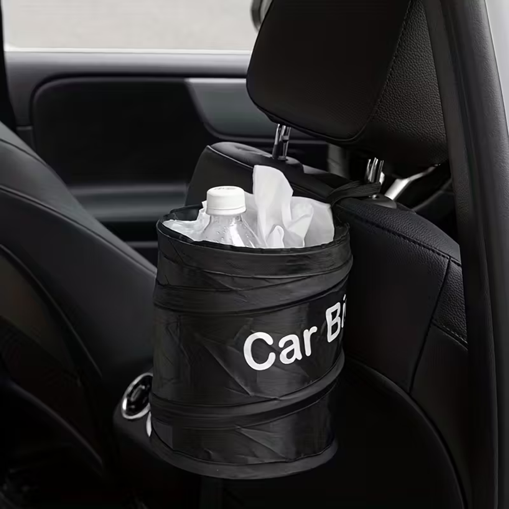 Мини-черный складной всплывающ – обзор и цена Waterproof Car Trash Can With Lid