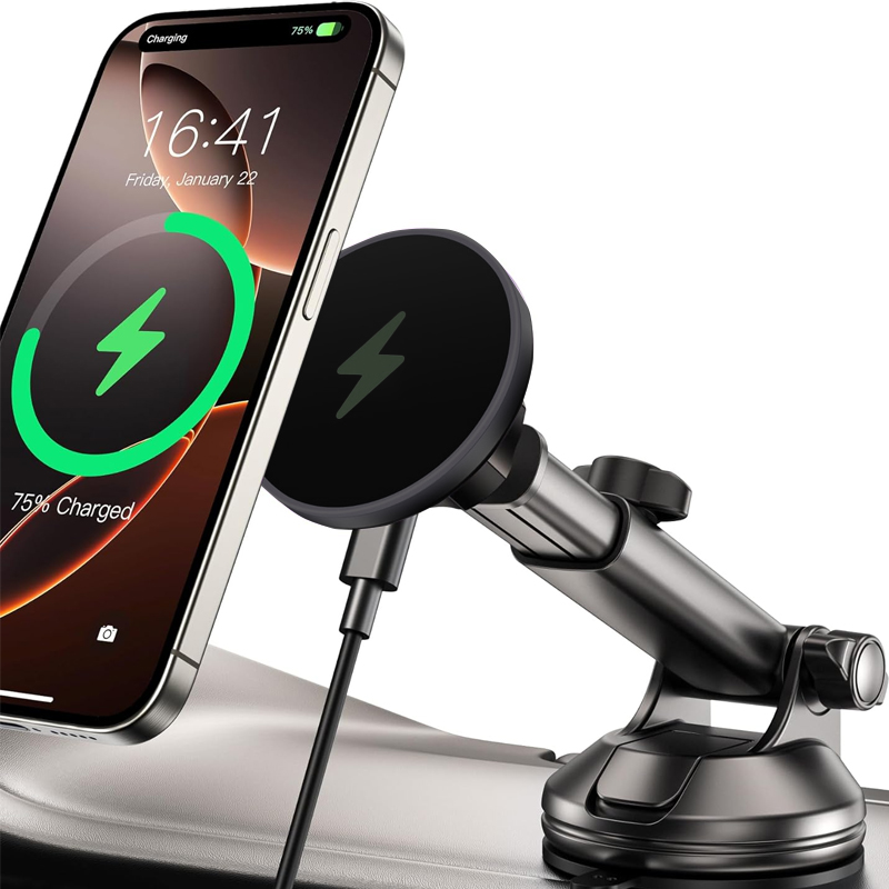 UYUXIO 15 Вт Быстрая зарядка л – обзор и цена Wireless Car Charger Mount Fast Charging