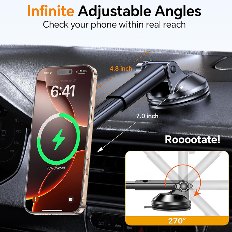 UYUXIO 15 Вт Быстрая зарядка л – обзор и цена Wireless Car Charger Mount Fast Charging