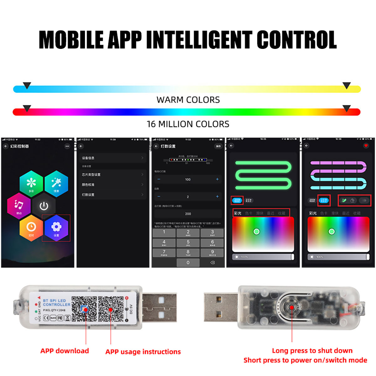 6/10 в 1, автомобильные светод – обзор и цена Led Ambient Interior Car Lights App Control