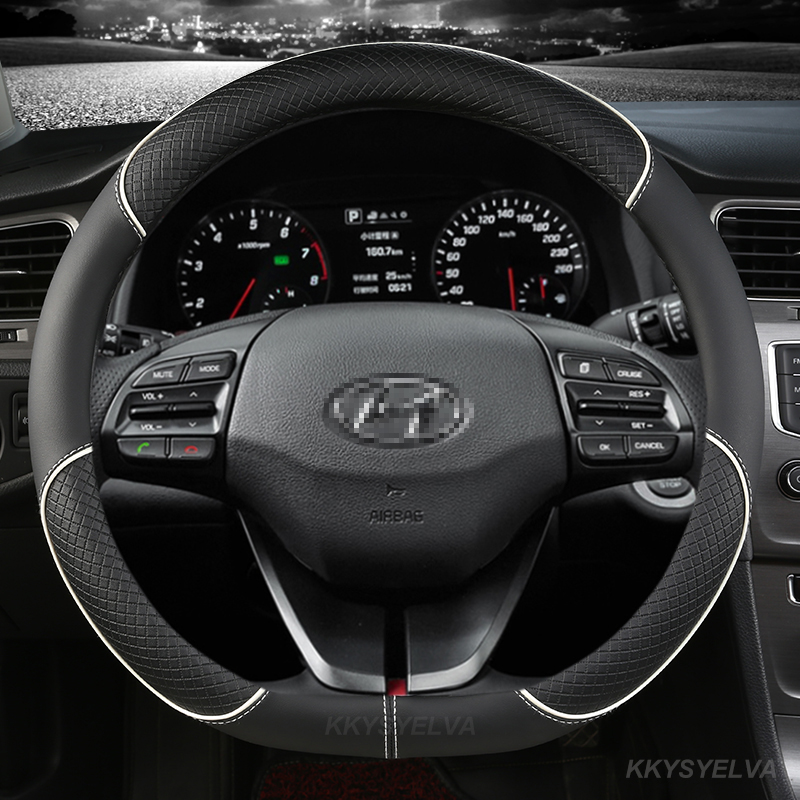 Кожаный чехол на руль автомоби – обзор и цена Car Steering Wheel Cover Anti Slip Breathable