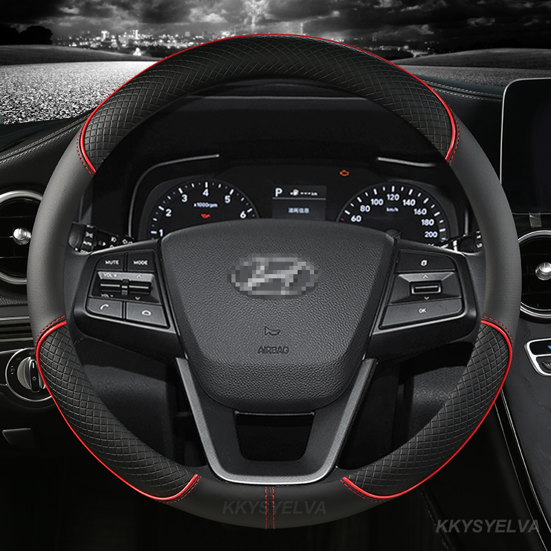 Кожаный чехол на руль автомоби – обзор и цена Car Steering Wheel Cover Anti Slip Breathable